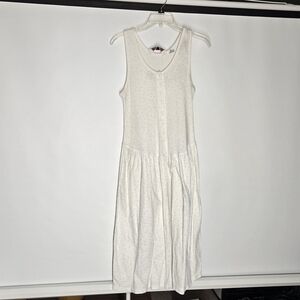 Eileen Sleeveless White Floral Dress